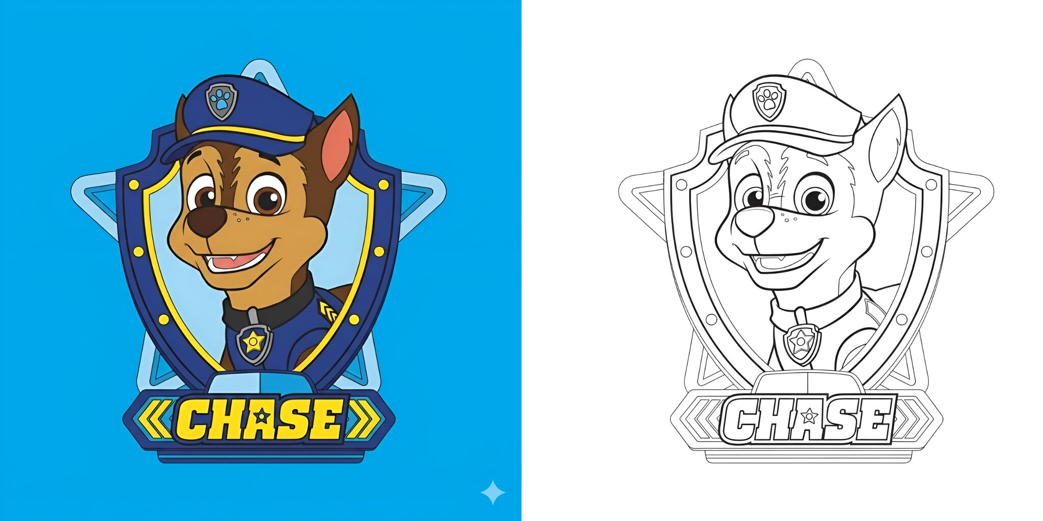 chase paw patrol da colorare ft