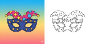 disegni carnevale da colorare ft