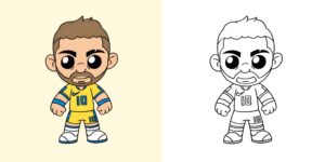 neymar kleurplaat ft