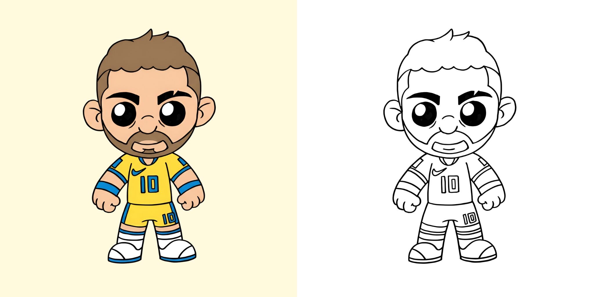 Coloriage Neymar
