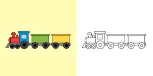 treno da colorare ft