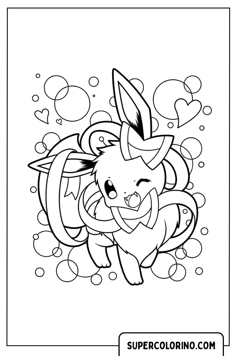 Pokemon Sylveon Kawaii Malseite