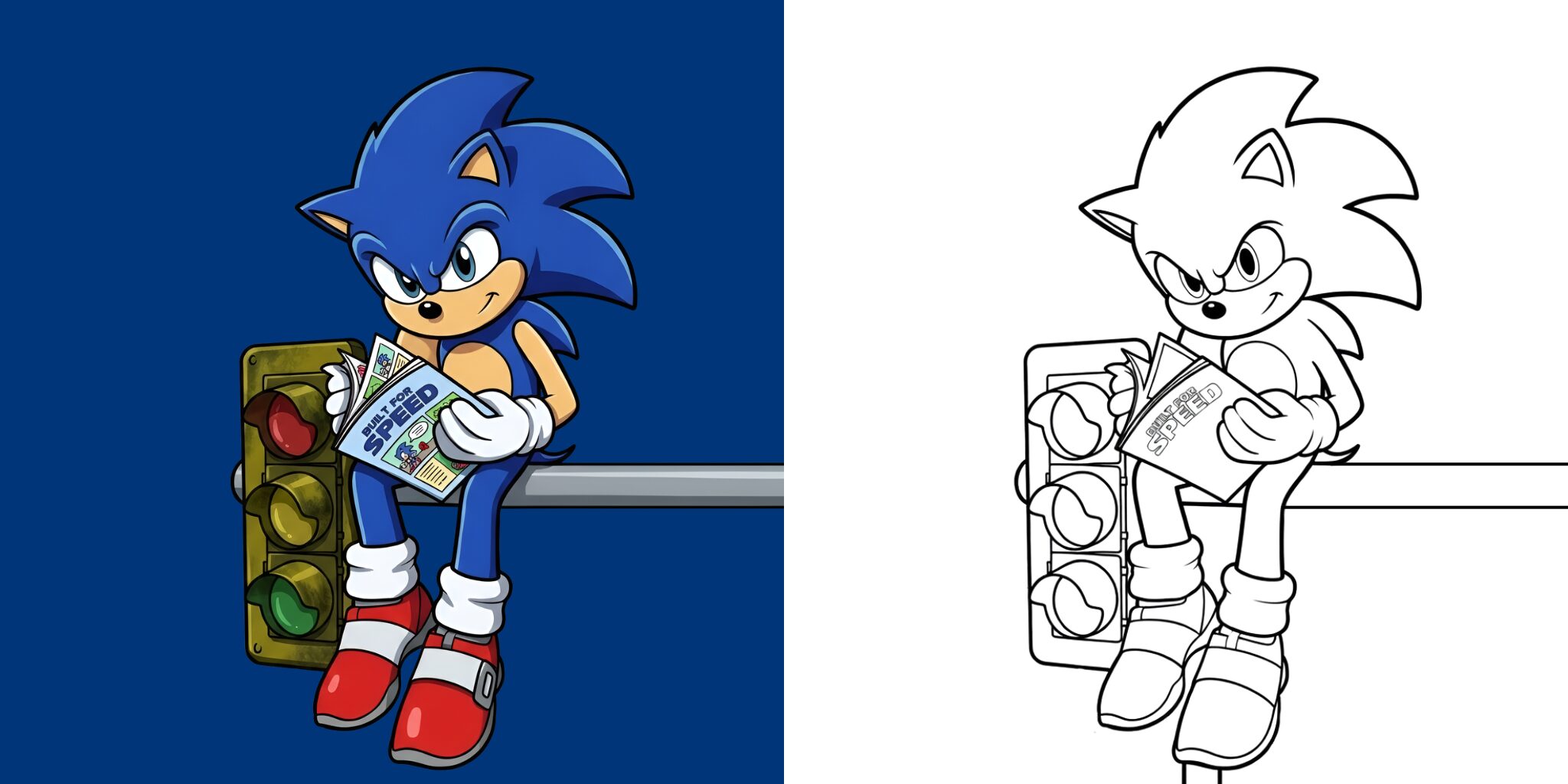 Sonic Malvorlagen 2 ft