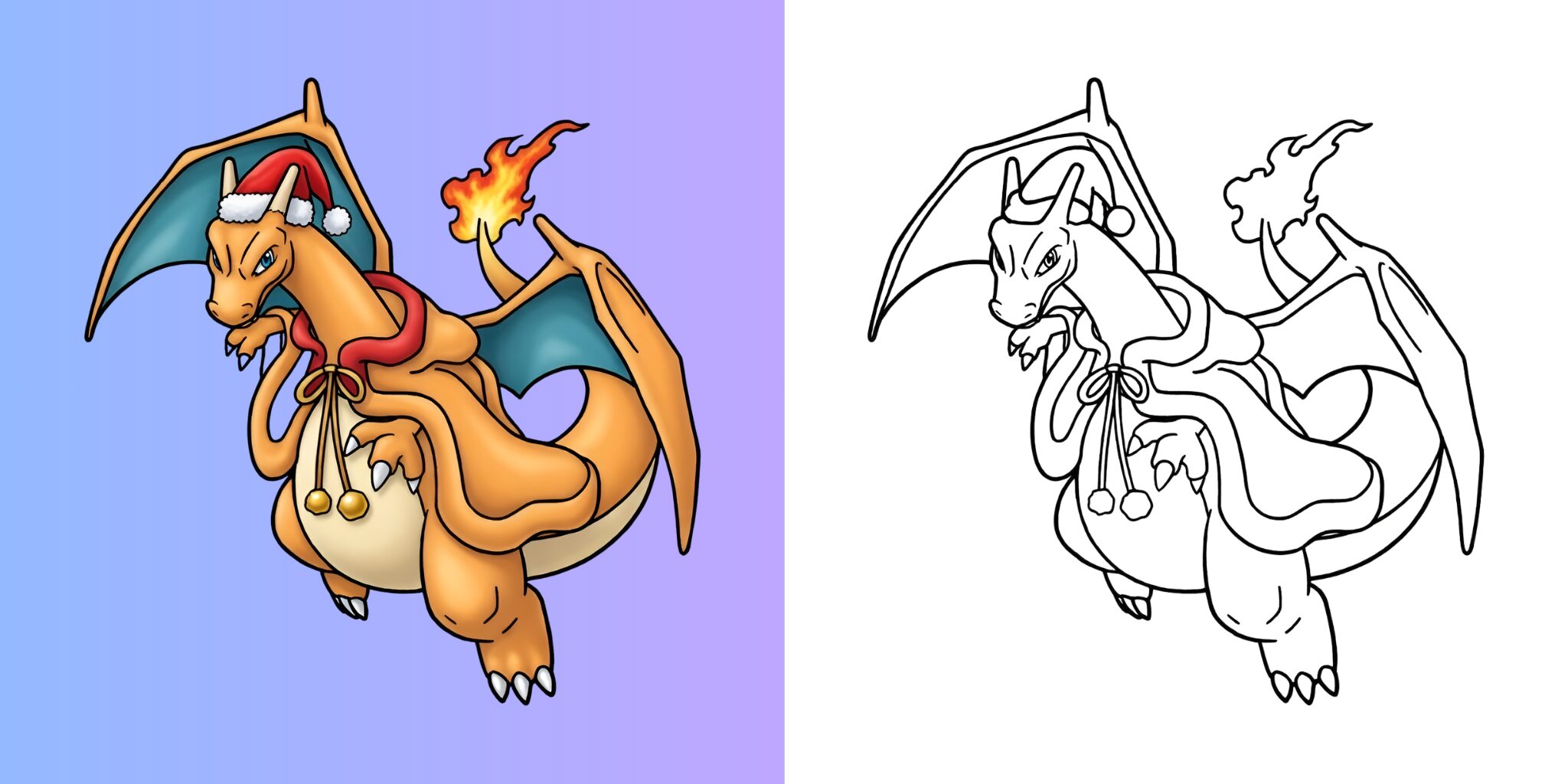 Pokemon Kerst Kleurplaten ft
